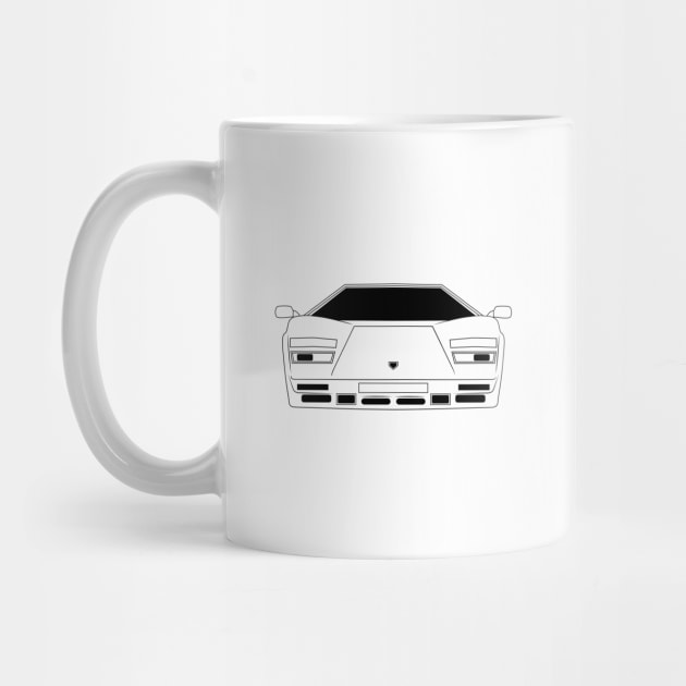 Lamborghini Diablo Black Outline by kindacoolbutnotreally